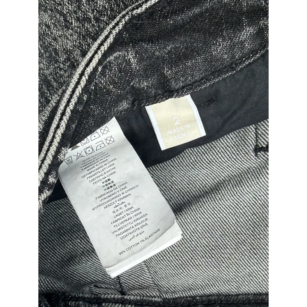 Michael Kors Acid Wash Pleated Straight  Tapered Jeans Mom 80s 90s Wide Leg EUC